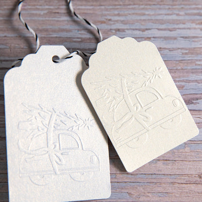 Prägestempel Weihnachtsauto - IN LOVE WITH PAPER