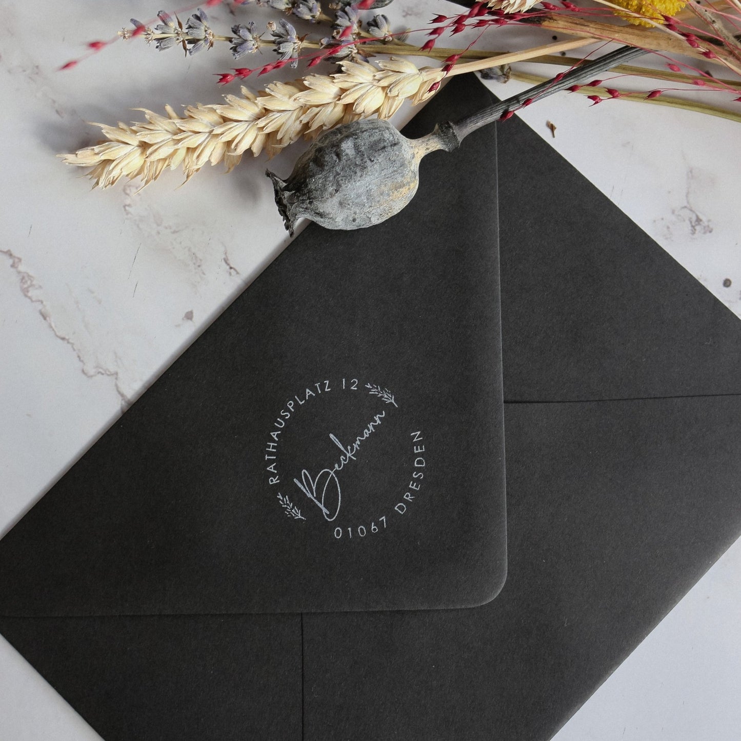 Runder Adressstempel Dresden - IN LOVE WITH PAPER