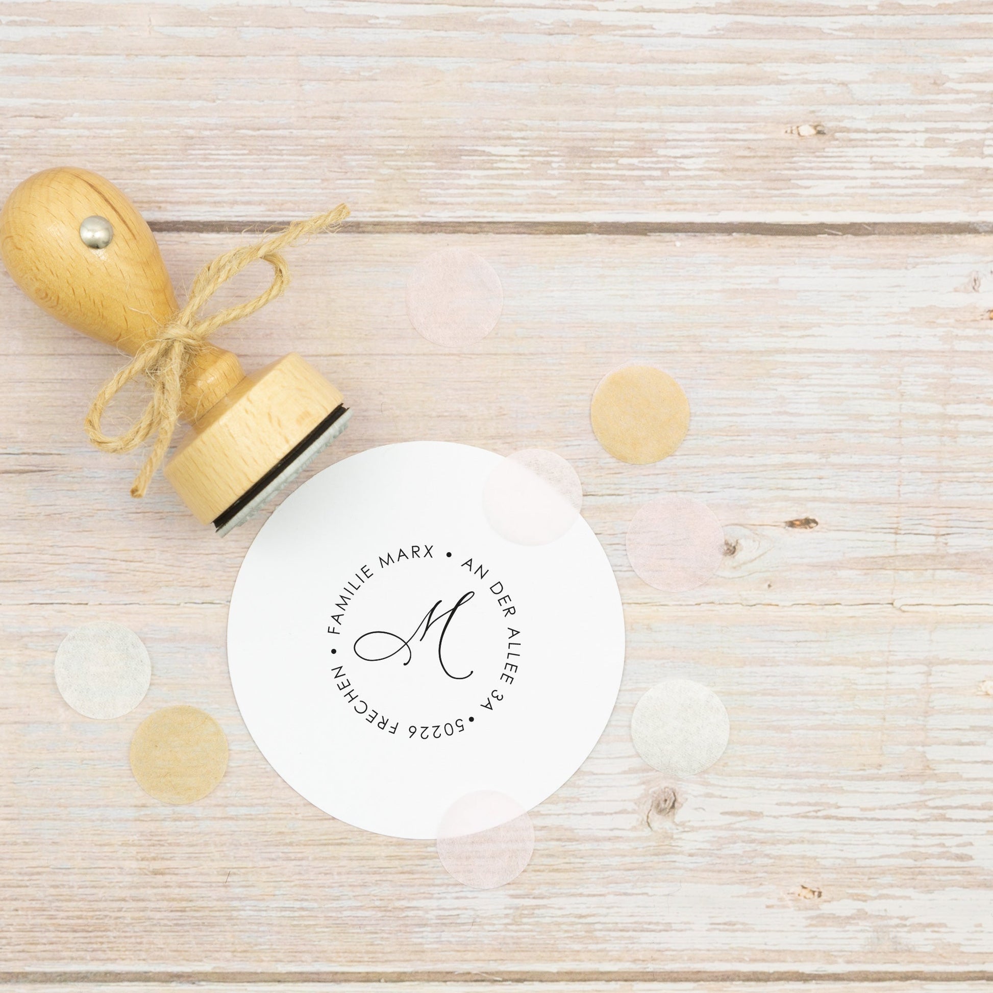 Runder Adressstempel Frechen - IN LOVE WITH PAPER