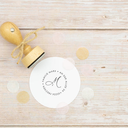 Runder Adressstempel Frechen - IN LOVE WITH PAPER