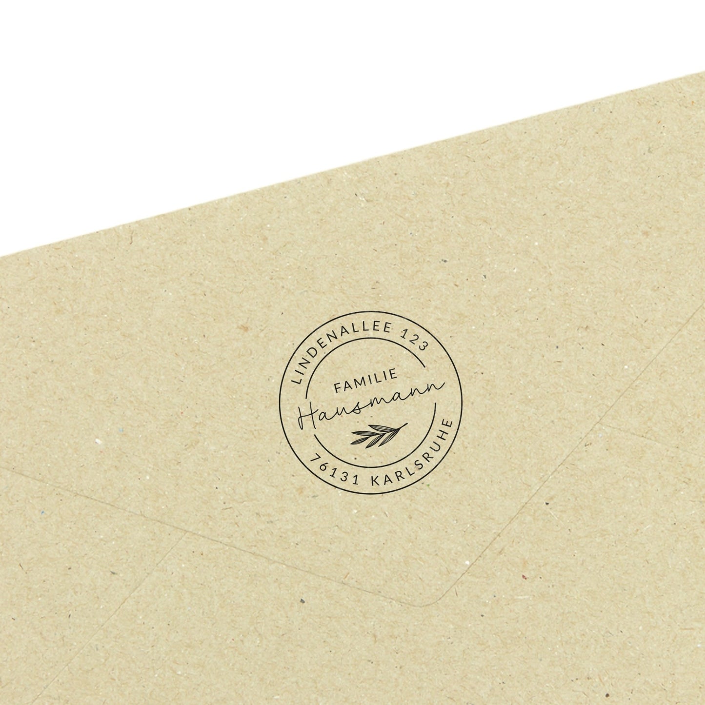 Runder Adressstempel Karlsruhe - IN LOVE WITH PAPER