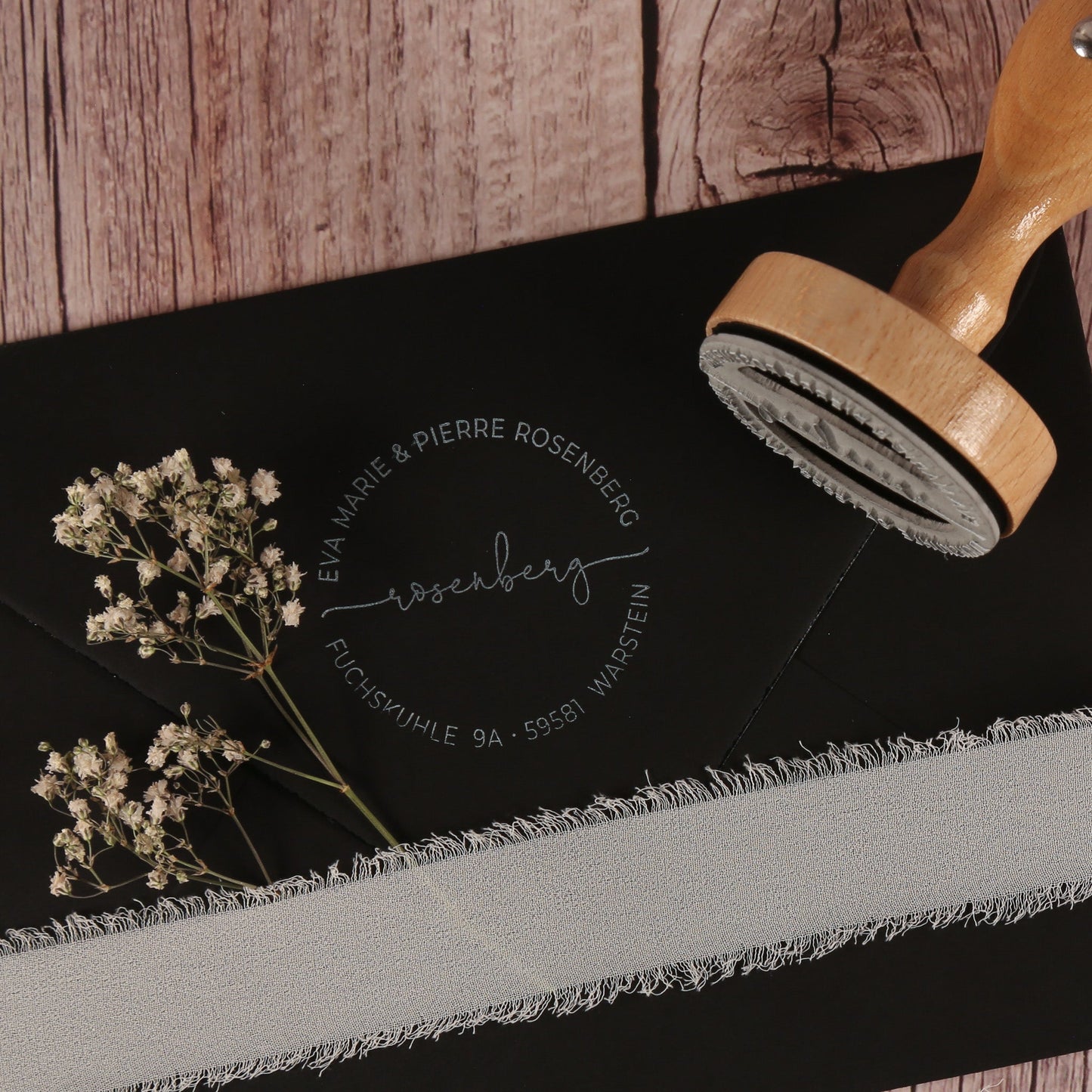 Runder Adressstempel "Warstein" - IN LOVE WITH PAPER
