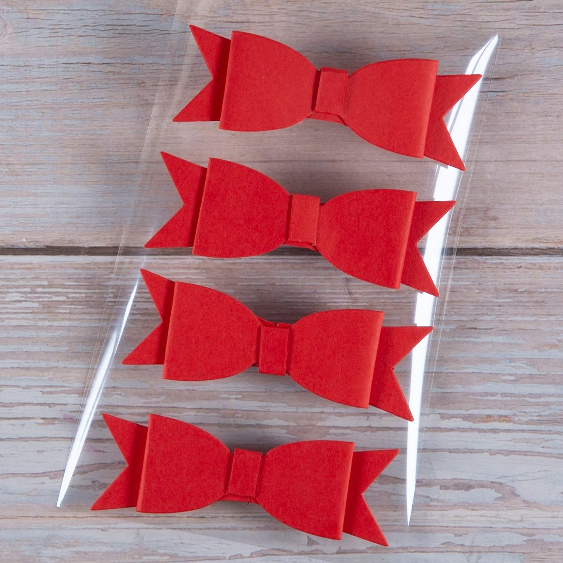 Schleifen - Sticker (rot, 3D) - IN LOVE WITH PAPER
