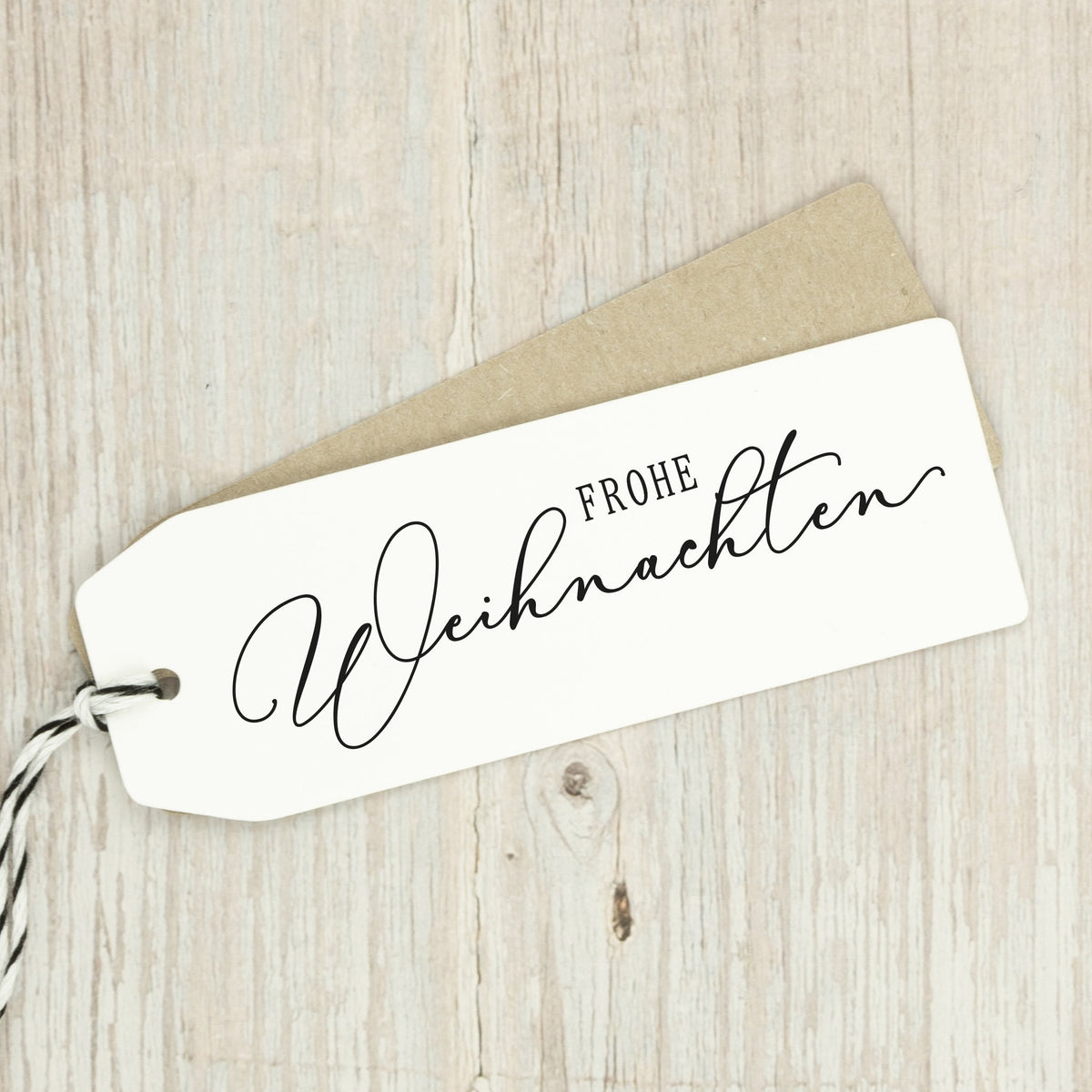 Schwungvoller Stempel "Frohe Weihnachten" - IN LOVE WITH PAPER