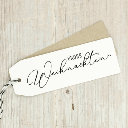 Schwungvoller Stempel "Frohe Weihnachten" - IN LOVE WITH PAPER