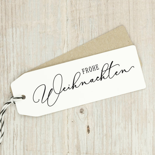 Schwungvoller Stempel "Frohe Weihnachten" - IN LOVE WITH PAPER