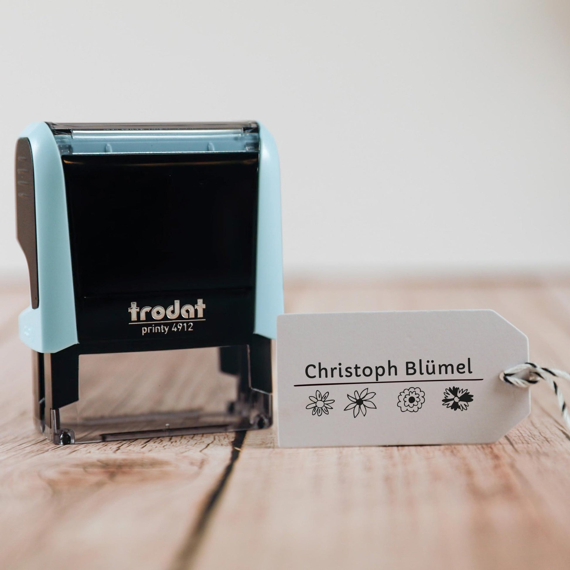 Selbstfärbestempel Blümchen