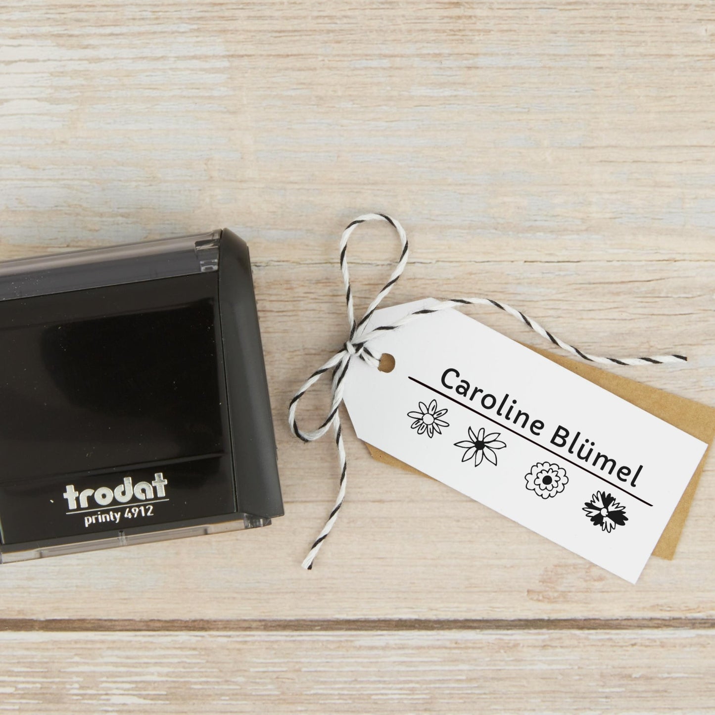 Selbstfärbestempel Blümchen