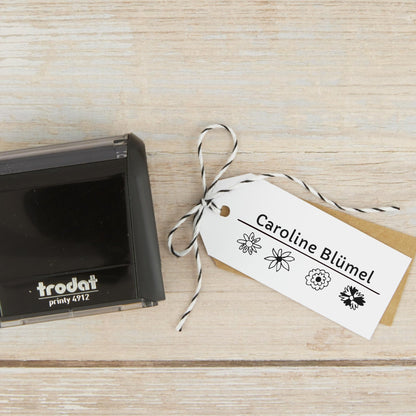 Selbstfärbestempel Blümchen