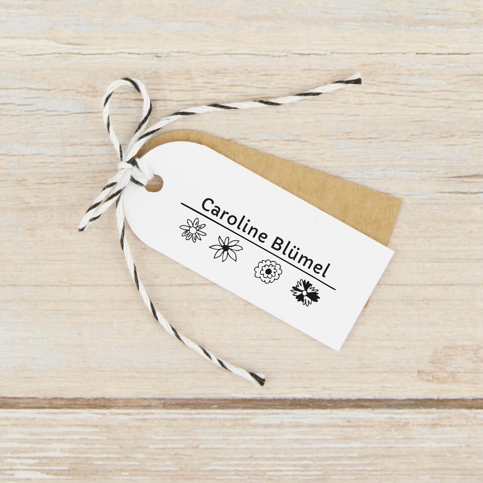 Selbstfärbestempel Blümchen