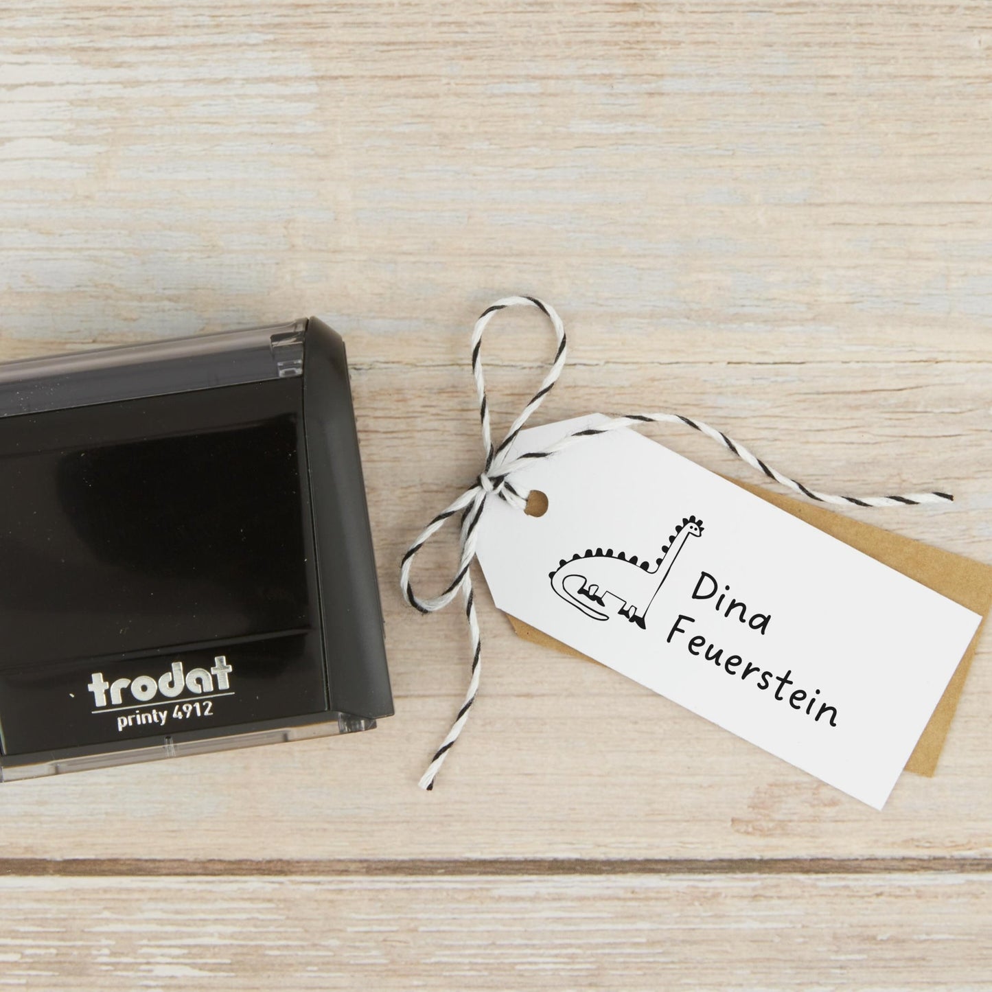 Selbstfärbestempel Dino