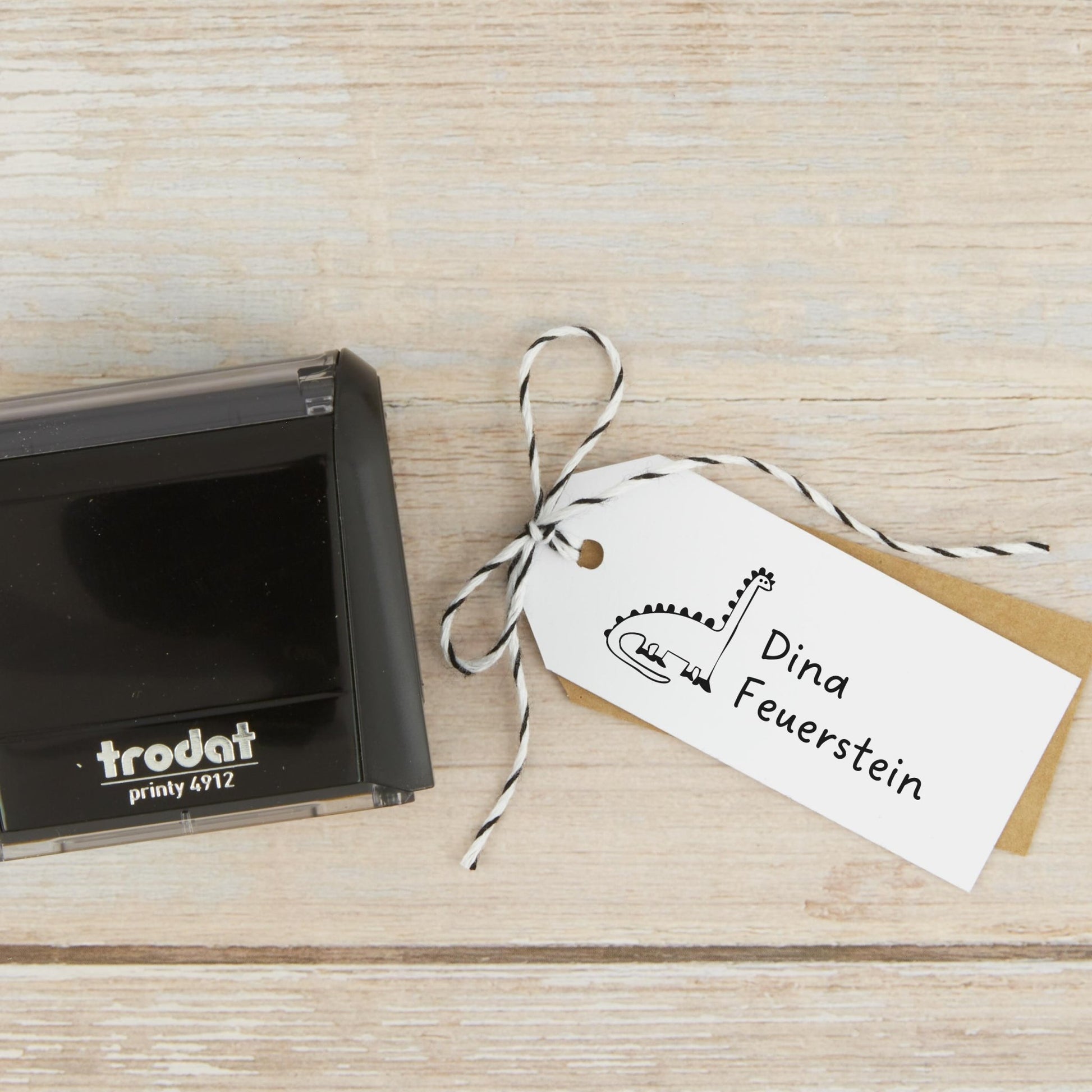 Selbstfärbestempel Dino