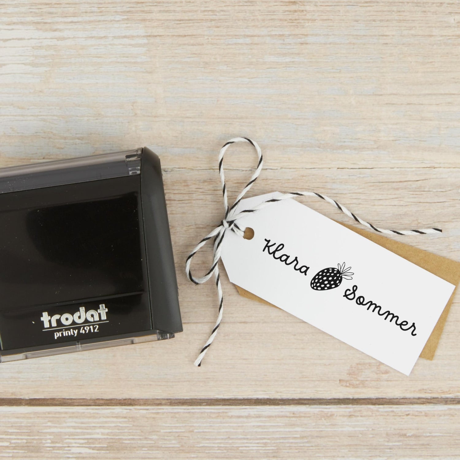 Selbstfärbestempel Erdbeere