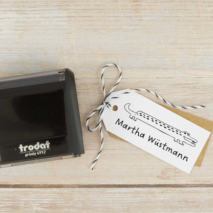 Selbstfärbestempel Krokodil