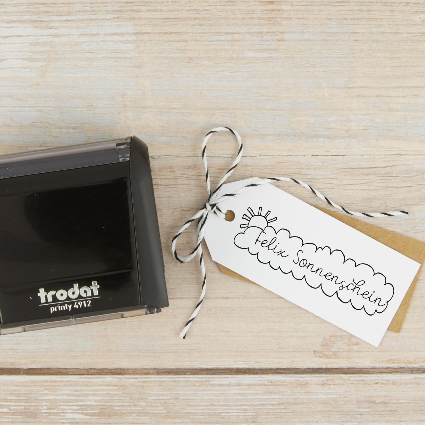 Selbstfärbestempel Sonnenschein