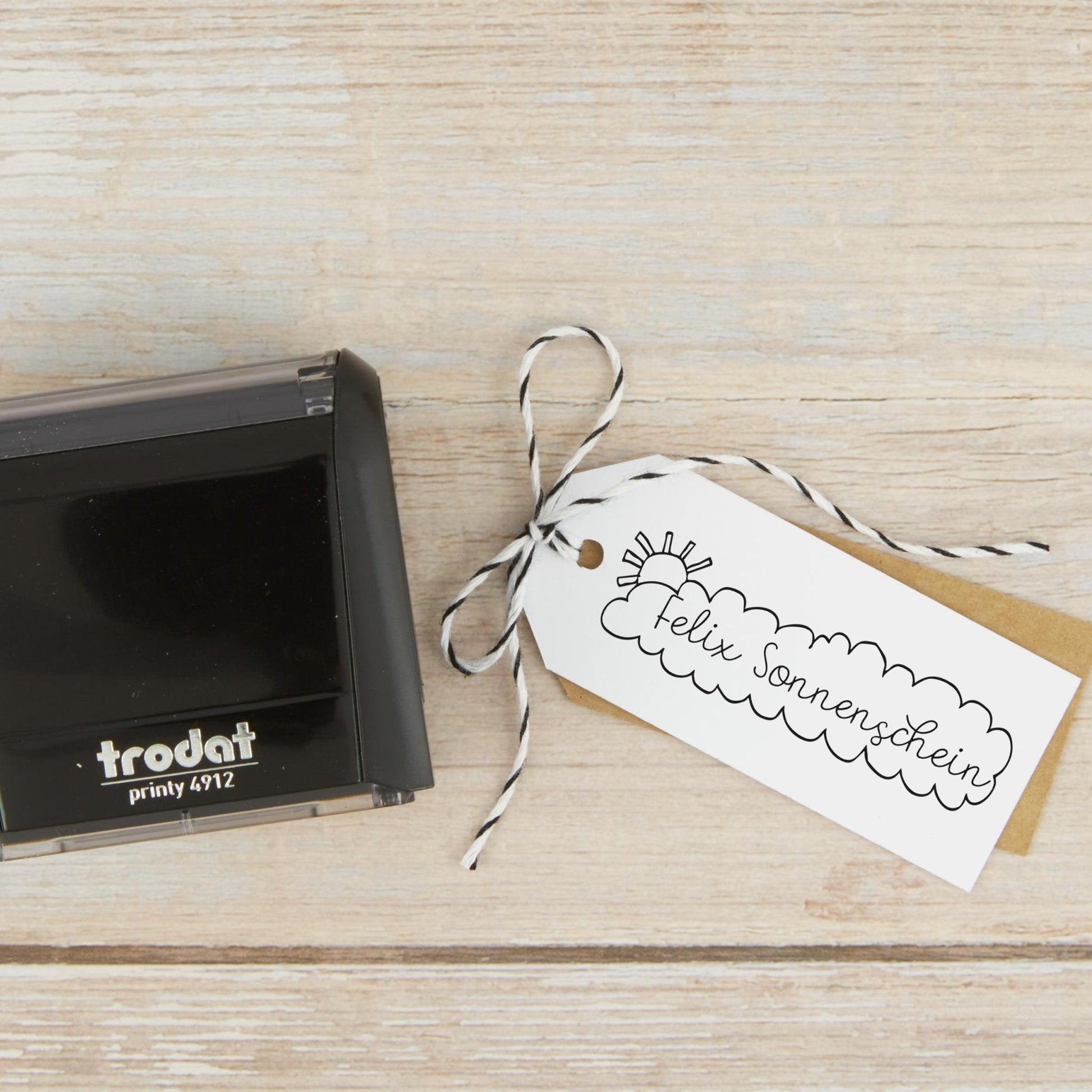 Selbstfärbestempel Sonnenschein