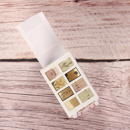 Briefmarken-Sticker-Set "Gold"