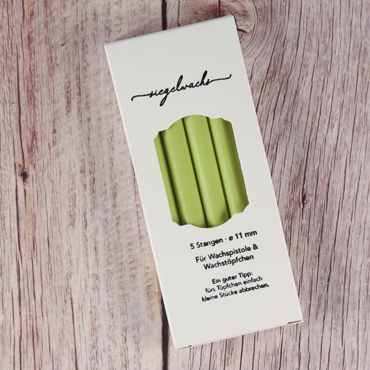 Siegelwachs avocadogrün (5er-Set) - IN LOVE WITH PAPER