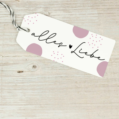 Stempel "Alles Liebe" mit Herz - IN LOVE WITH PAPER