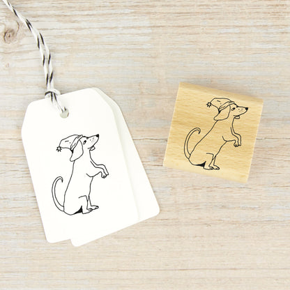 Stempel "Dackel mit Mütze" (zwei Größen) - IN LOVE WITH PAPER