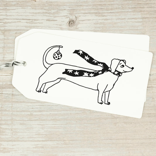 Stempel "Dackel mit Schal" (zwei Größen) - IN LOVE WITH PAPER