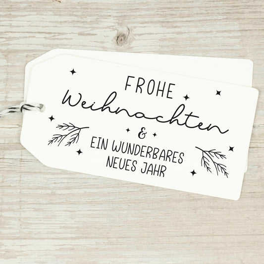 Stempel "Frohe Weihnachten & ein wunderbares neues Jahr" - IN LOVE WITH PAPER