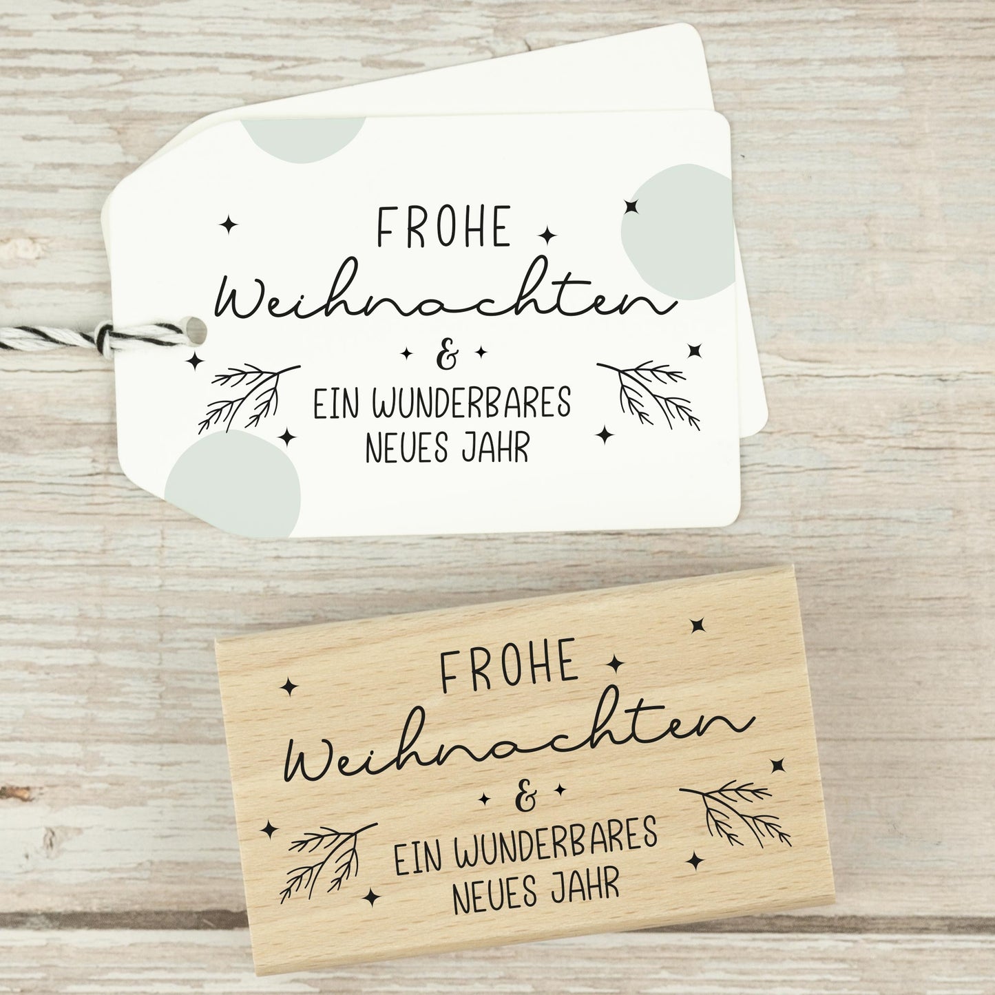 Stempel "Frohe Weihnachten & ein wunderbares neues Jahr" - IN LOVE WITH PAPER