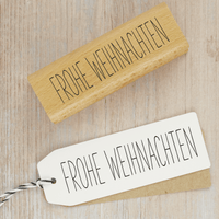 Stempel "Frohe Weihnachten" in groß