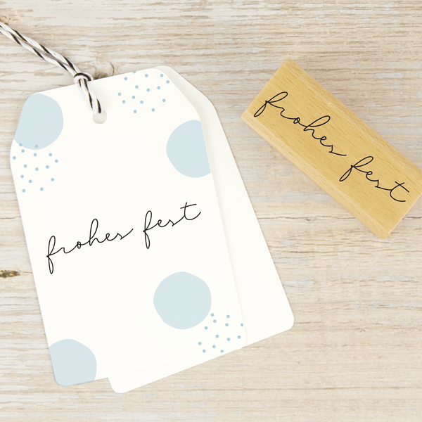 Stempel "Frohes Fest"