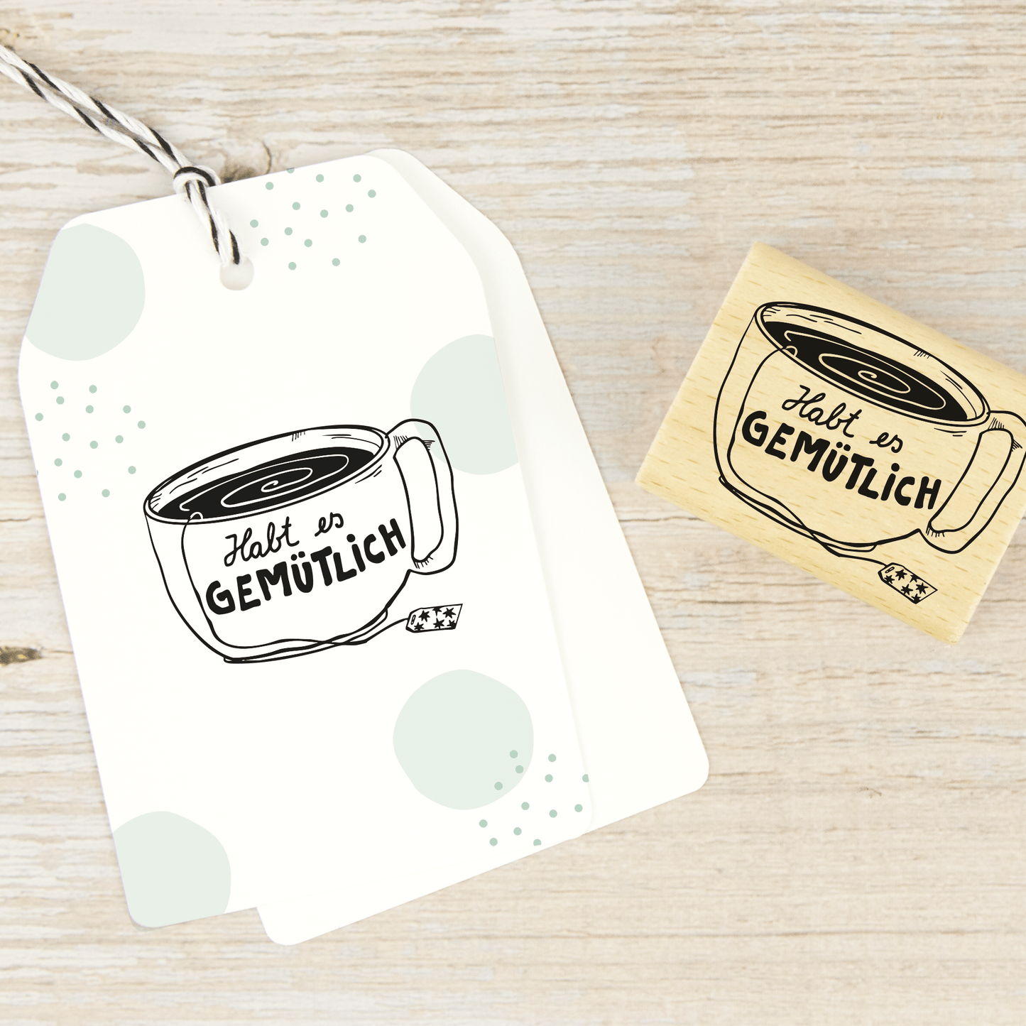 Stempel "Gemütlicher Tee" - IN LOVE WITH PAPER