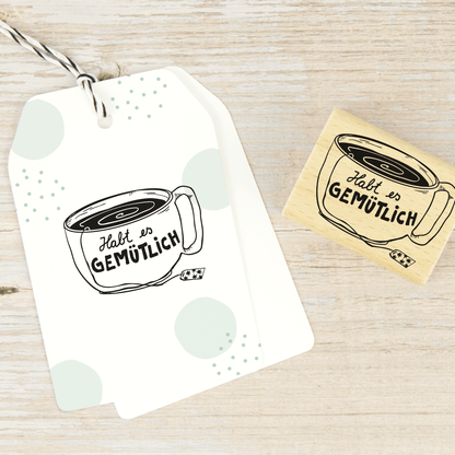 Stempel "Gemütlicher Tee" - IN LOVE WITH PAPER
