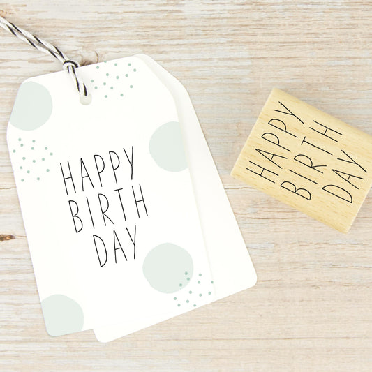 Stempel "HAPPY BIRTHDAY" - IN LOVE WITH PAPER