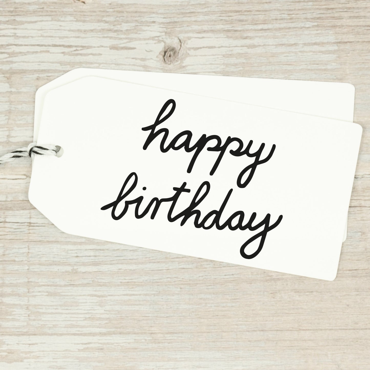 Stempel "Happy Birthday" in Handschrift