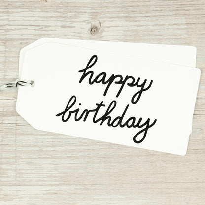 Stempel "Happy Birthday" in Handschrift
