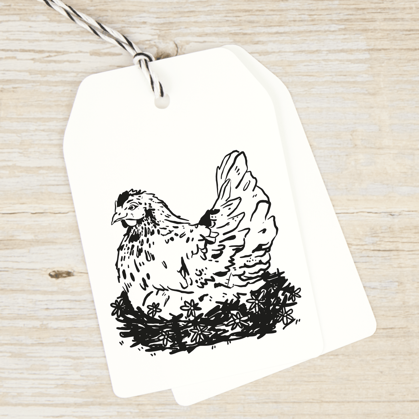 Stempel "Huhn im Nest"
