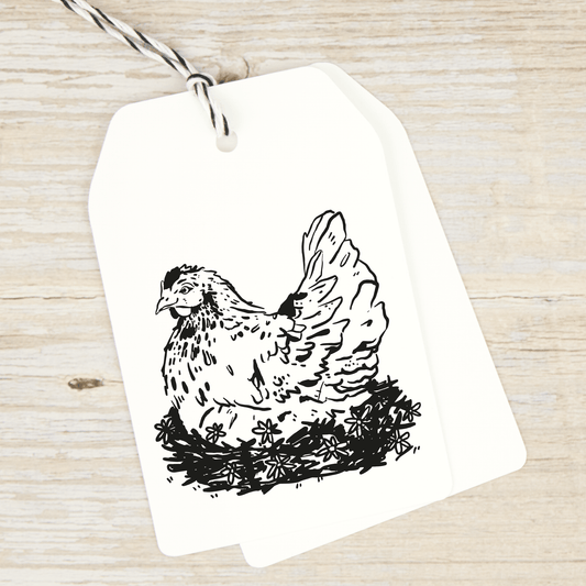 Stempel "Huhn im Nest"