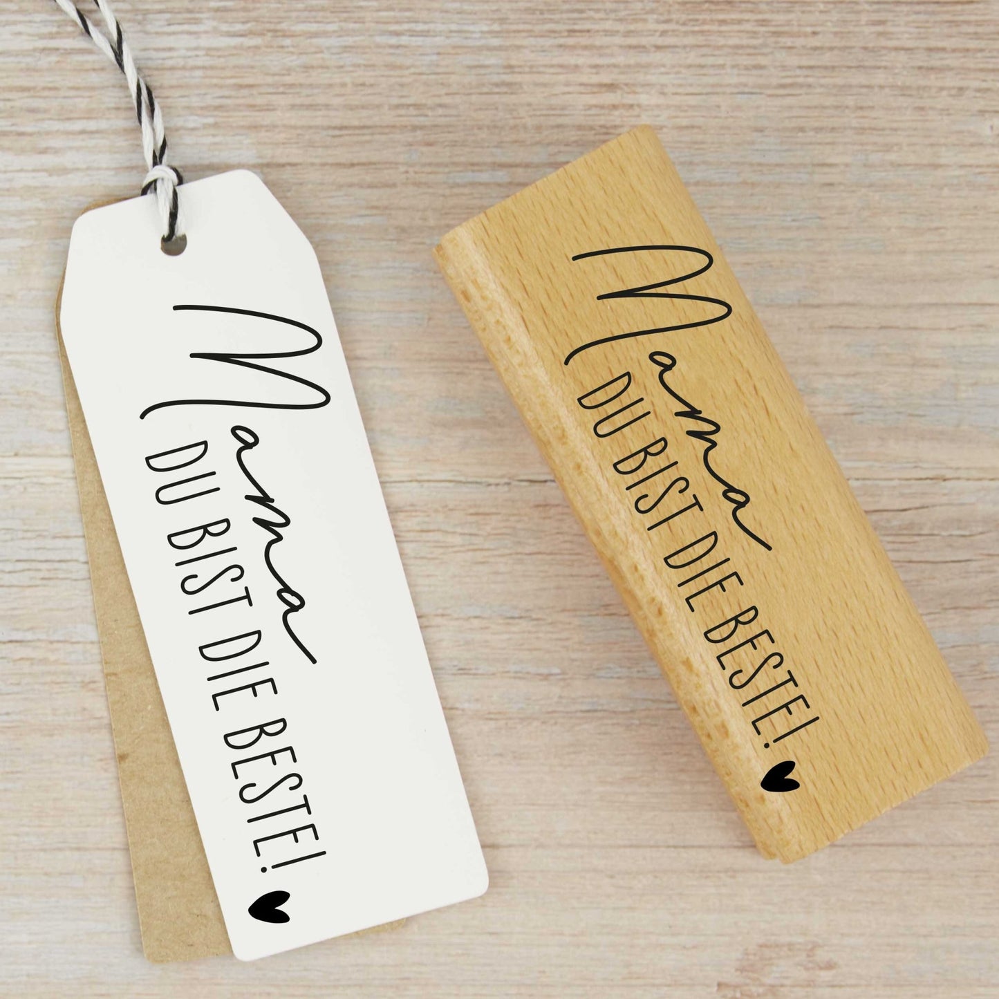 Stempel "Mama du bist die Beste" - IN LOVE WITH PAPER