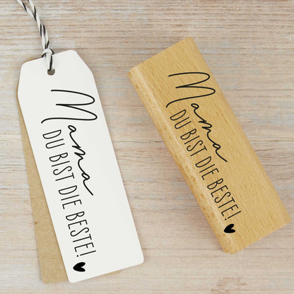 Stempel "Mama du bist die Beste" - IN LOVE WITH PAPER