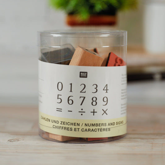 Stempel - Set 123 // Zahlen & Zeichen - IN LOVE WITH PAPER