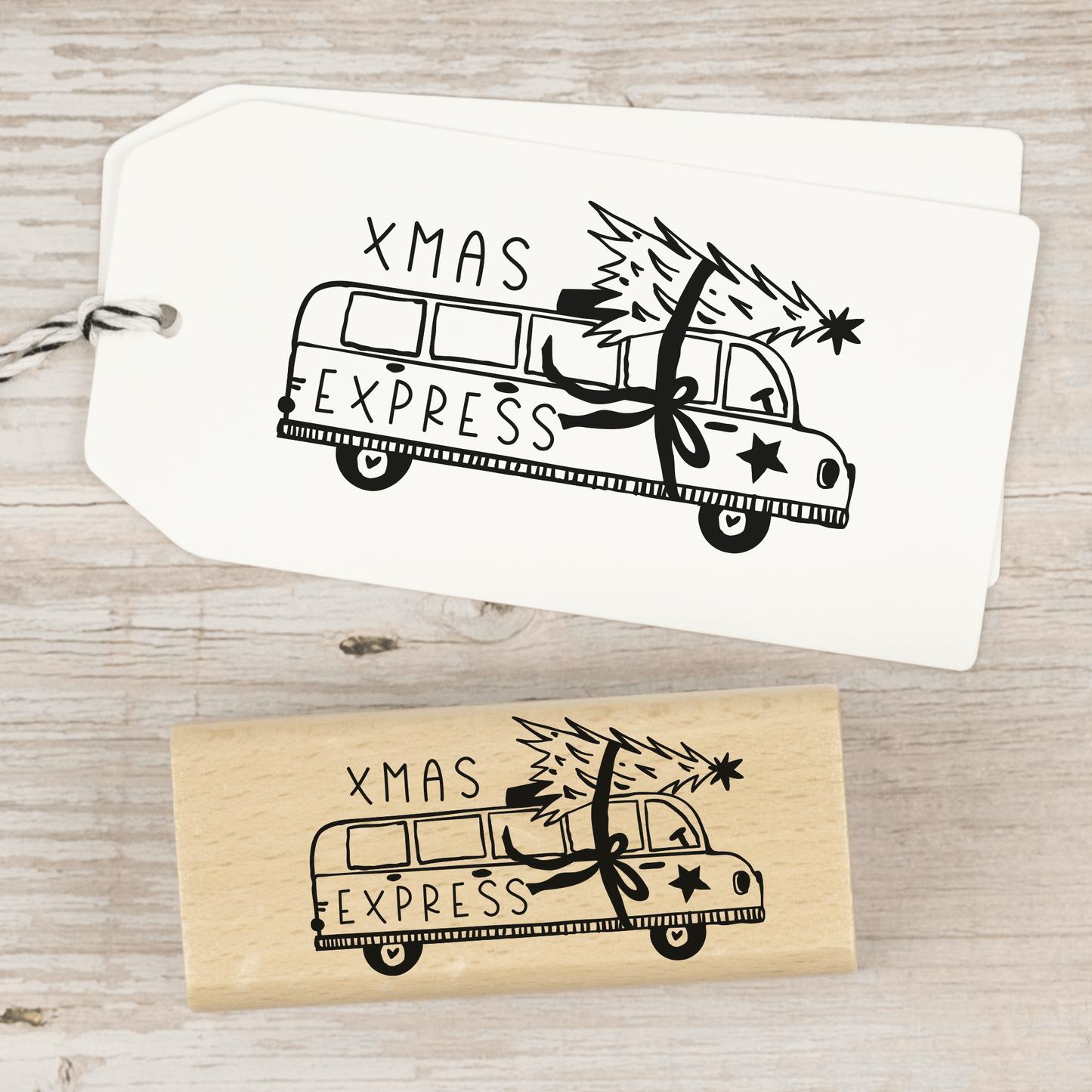 Stempel "Weihnachtsbus" - IN LOVE WITH PAPER