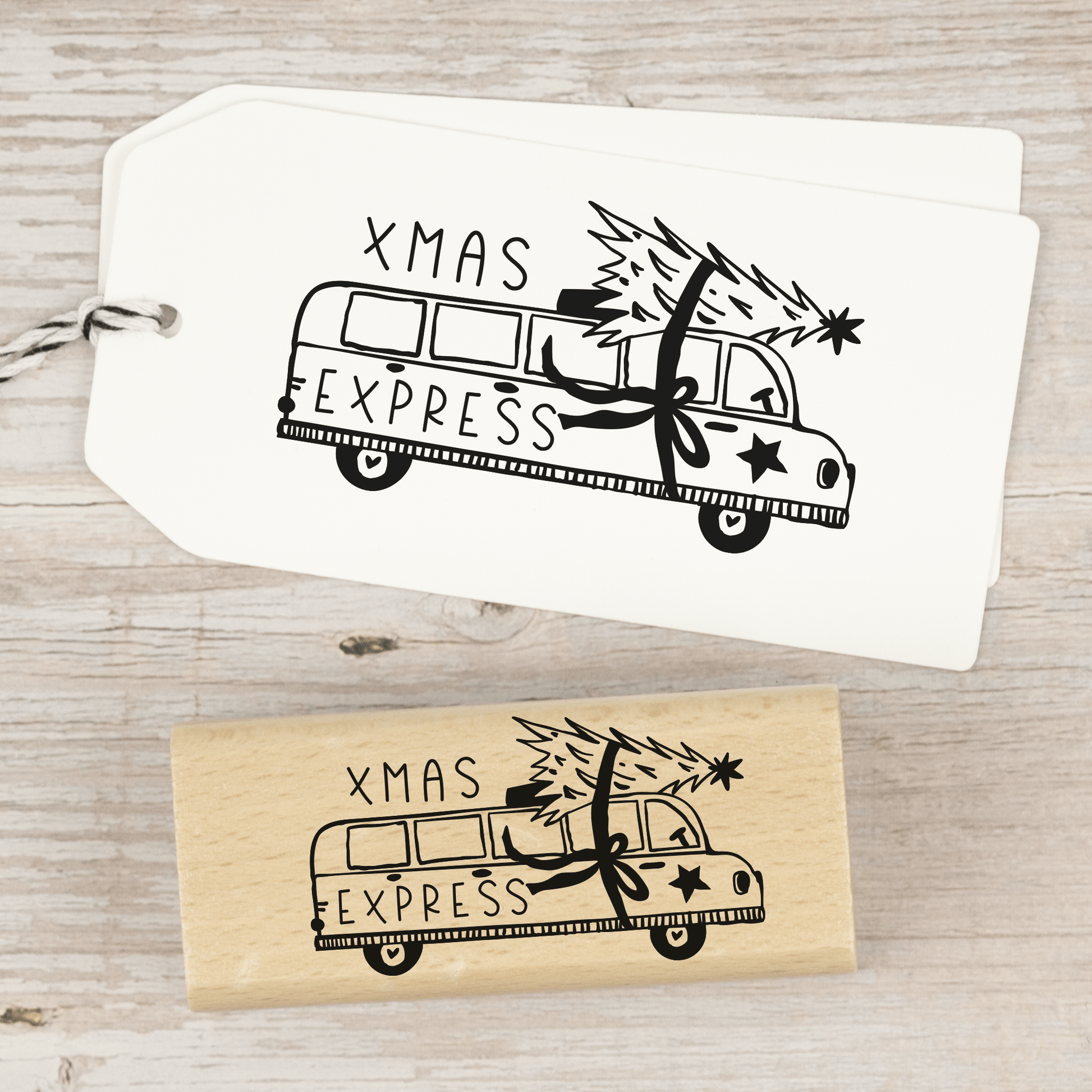 Stempel "Weihnachtsbus" - IN LOVE WITH PAPER
