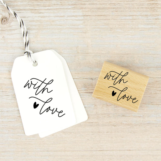 Stempel "with love" (klein) - IN LOVE WITH PAPER