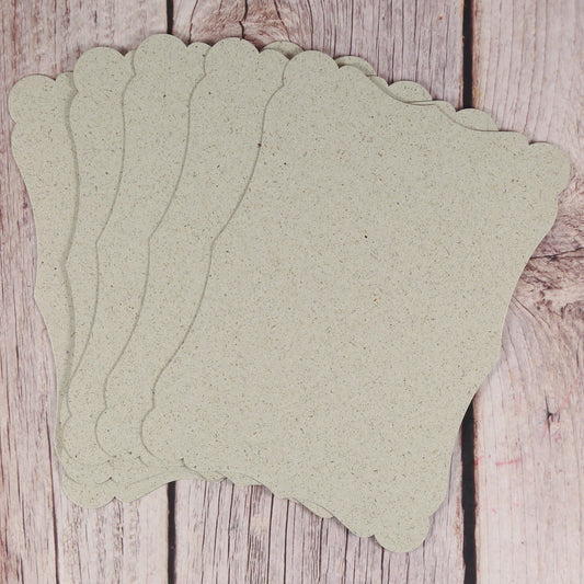 Vintage-Blankokarten Graspapier DIN A6 (5er-Set) - IN LOVE WITH PAPER