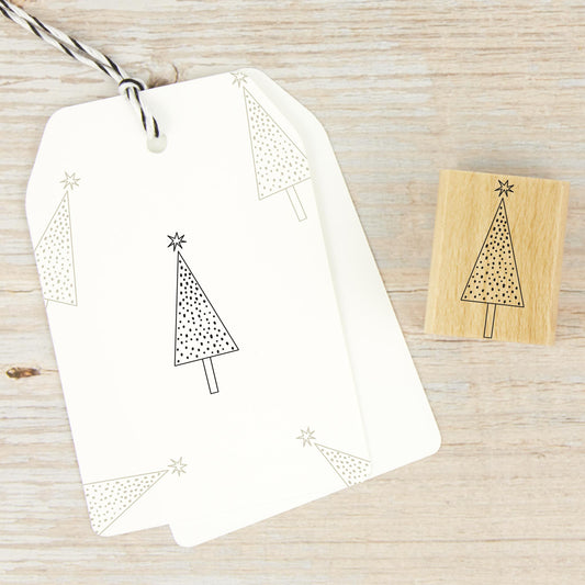 Weihnachtsstempel Bäumchen mit Punkten - IN LOVE WITH PAPER