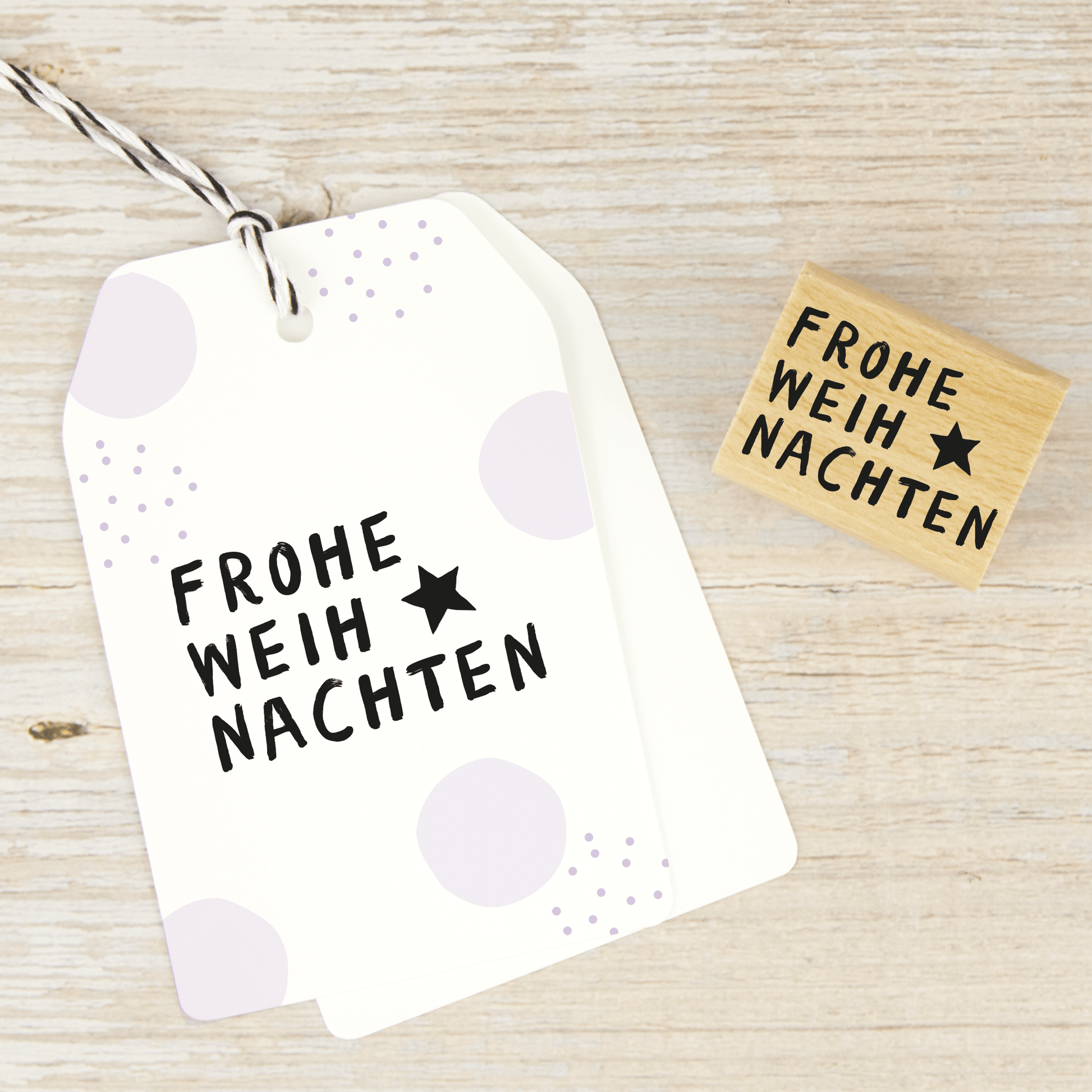 Weihnachtsstempel FROHE WEIHNACHTEN