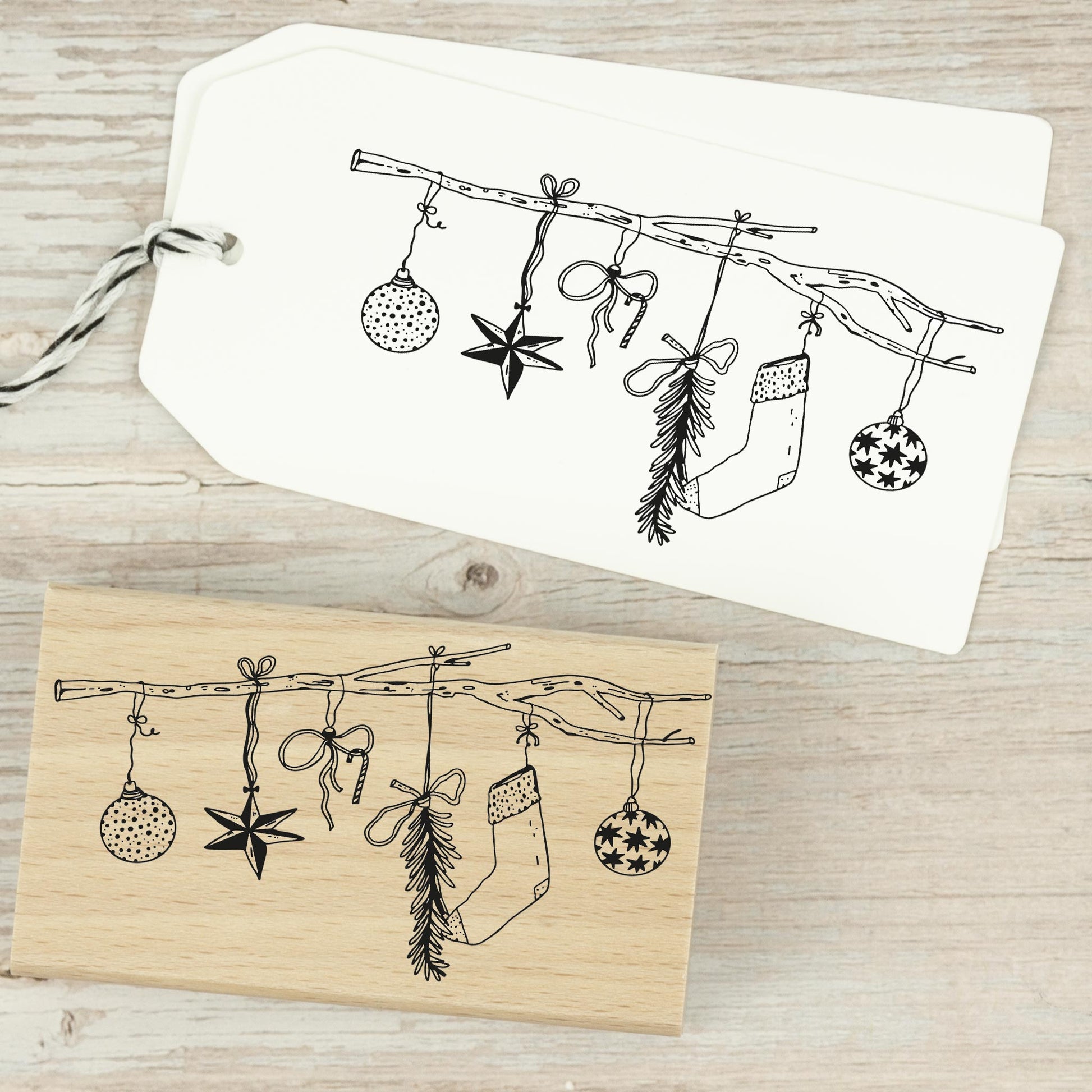 Weihnachtsstempel Weihnachtszweig - IN LOVE WITH PAPER