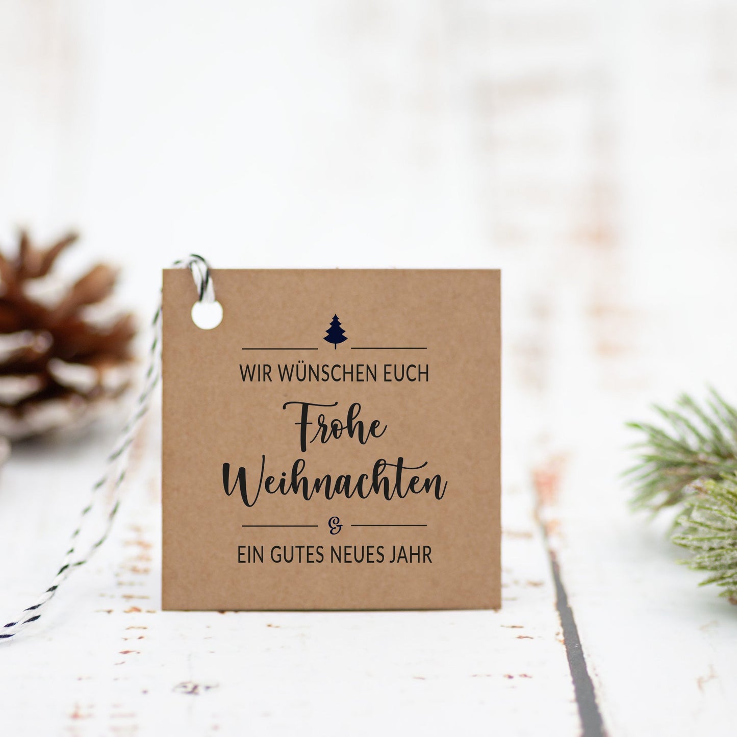 Weihnachtsstempel "Wir wünschen Euch Frohe Weihnachten" - IN LOVE WITH PAPER