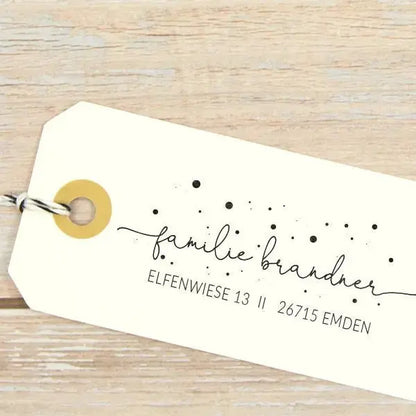 Adressstempel mit Punkten "Emden" - IN LOVE WITH PAPER