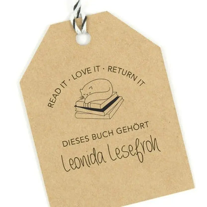 Bücherstempel "Lesefroh" - IN LOVE WITH PAPER