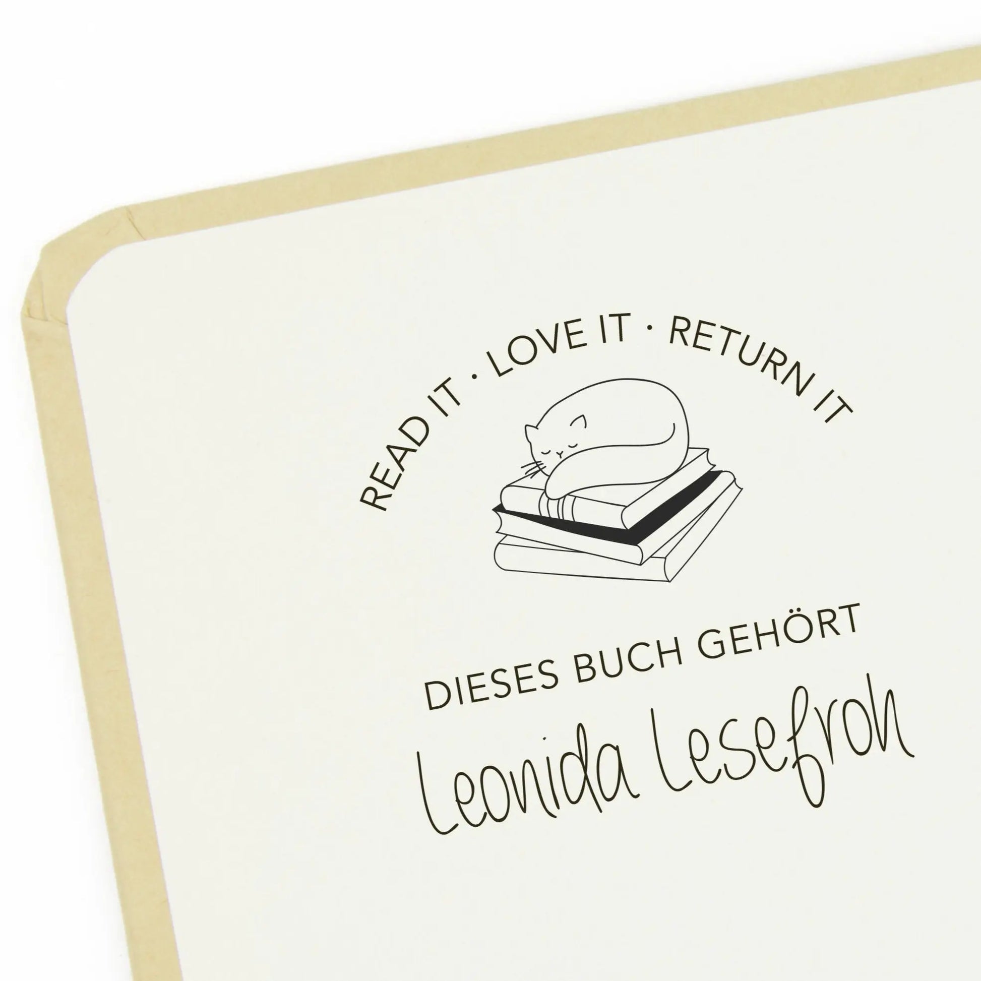 Bücherstempel "Lesefroh" - IN LOVE WITH PAPER